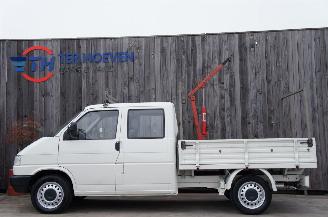 skadebil auto Volkswagen Transporter T4 2.4 Open Laadbak Dubbele Cabine Trekhaak 57KW 1995/2