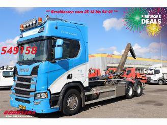 Vrakbiler auto Scania R R500 6X2 Retarder VDL Haakarm Standclima Leder Navi Camera 2019/4