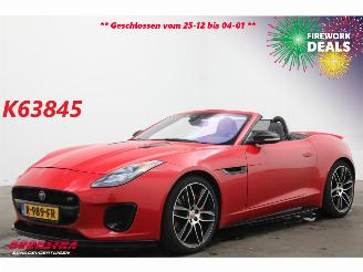 uszkodzony samochody osobowe Jaguar F-type 2.0T Chequered Flag Meridian Memory Leder LED Apple Camera LRHZ SHZ 2019/7
