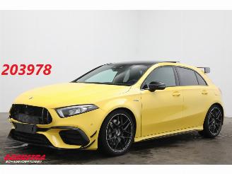 krockskadad bil auto Mercedes A-klasse AMG 45 4MATIC+ Pano LED ACC Burmester 360° SHZ 2020/11
