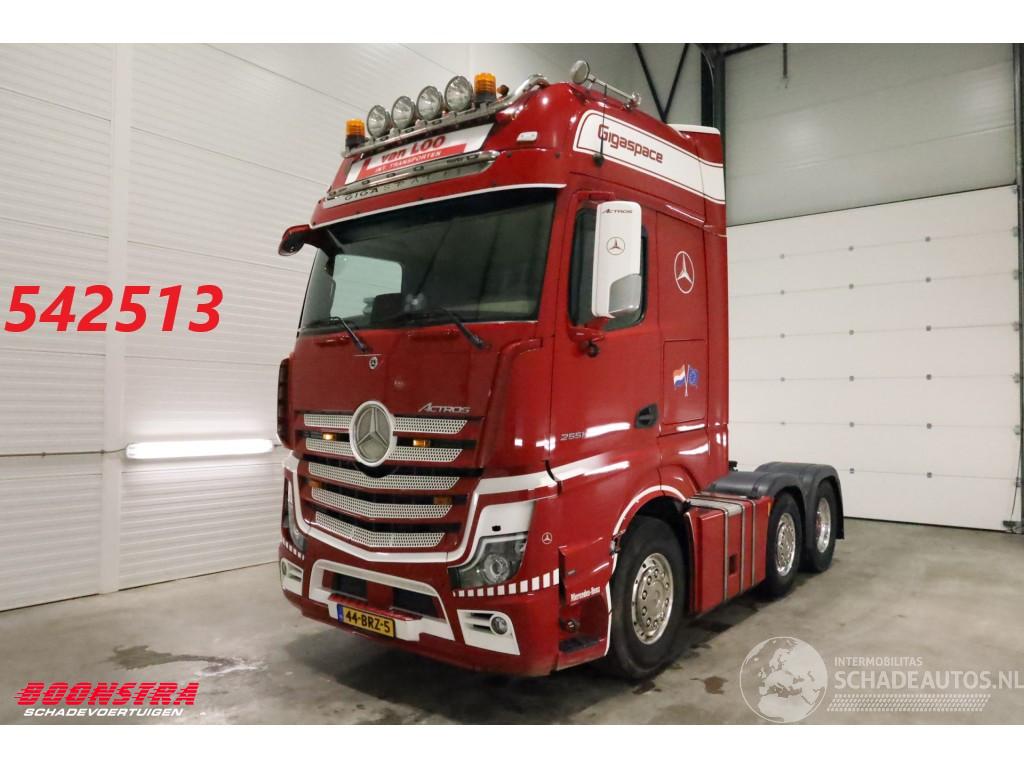 Mercedes Actros 2551 Gigaspace ACC Alcoa Standairco Leder 6X2 Euro 6