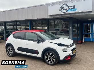 krockskadad bil auto Citroën C3 1.2 PureTech S&S Shine Automaat Navigatie Cruise Climate 2018/12