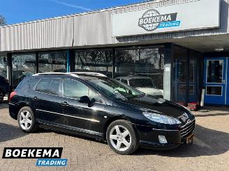 krockskadad bil auto Peugeot 407 2.0 Signature Pack Premium Panorama Navigatie Leer Cruise 2010/10