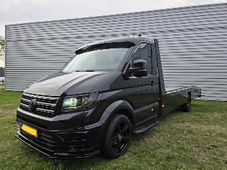 Schadeauto Volkswagen Crafter Oprijwagen 1413KG-Laadvermogen (Hulp)Luchtvering Led CruiseControle CarPlay Voorruitverw. Trekhaak Lier EURO6 2017/10