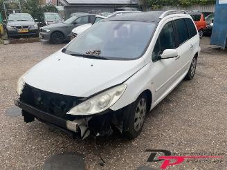 Vrakbiler auto Peugeot 307 307 SW (3H), Combi, 2002 / 2008 1.6 HDi 16V 2008/7