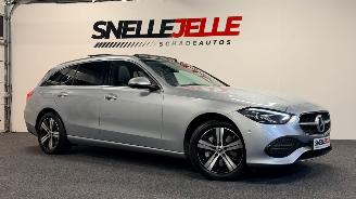 krockskadad bil auto Mercedes C-klasse C 300 E LUXURY LINE |PANO|BURMEISTER|MEMORY SEATS| TREKHAAK|360 CAM| 2022/10