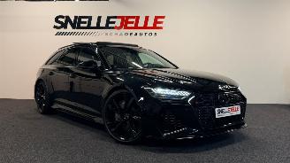 krockskadad bil auto Audi Rs6 quattro|pano|nightvision|Keramische remmen|achteras besturing|hud|B&O|luchtvering|softclose|memoryseat| 2022/10
