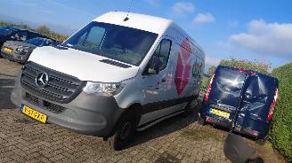 krockskadad bil bedrijf Mercedes Sprinter 315 cdi lang lang  hoog automaat 150pk 2024/5