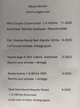 krockskadad bil auto Mini Countryman  2023/11