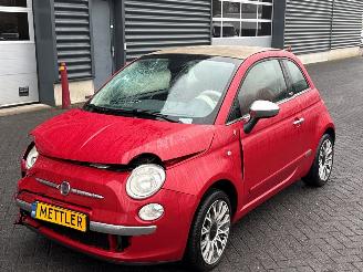 krockskadad bil auto Fiat 500 1.2 69 Cabrio  Benzine 1.242cc 51kW (69pk) FWD 2010/6