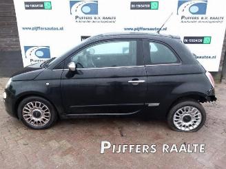 Vrakbiler auto Fiat 500 500 (312), Hatchback, 2007 0.9 TwinAir 85 2012/7