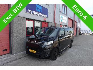 krockskadad bil bedrijf Citroën Jumpy 2.0 BlueHDI 120 XL Club DC leer navi volle bus c edition 2022/3