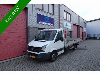 bruktbiler bedrijf Volkswagen Crafter 50 2.0 TDI L3H1 openlaadbak 3 zits airco 3500 kg trekhaak gewicht 2016/9