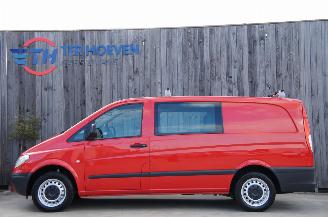 Voiture accidenté Mercedes Vito 111 CDi Lang Dubbele Cabine Klima 5-Persoons Trekhaak 85KW Euro 4 2009/4