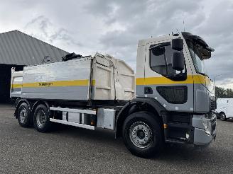 danneggiata veicoli industriali Volvo FE Autom. 6x2 HIAB Kraan Kipper 3-Zijdig 2018/10