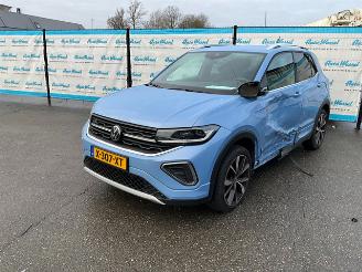 krockskadad bil auto Volkswagen T-Cross 1.0 TSi R-Line 2024/2