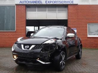 krockskadad bil auto Nissan Juke 85 kw Connecta, Panorama, Half leer, Navi, Climate & Cruise 2018/2