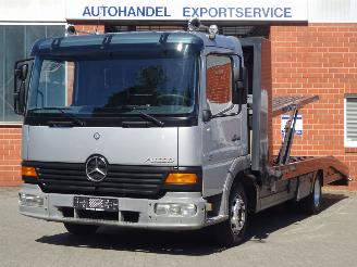 skadebil vrachtwagen Mercedes Atego 817 Autotransporter 2 lader, Leer, Alcoa, Lier 1999/8