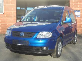 krockskadad bil auto Volkswagen Caddy Life EcoFuel CNG Aardgas, Airco, Navi, Trekhaak 2006/7