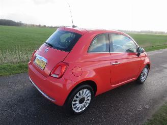 krockskadad bil auto Fiat 500 0.9 TWin Air Louge Panorama Dak 80pk  2017 navigatie sportstoelen   [ nieuwstaat 2017/8