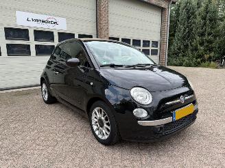 krockskadad bil auto Fiat 500C 1.2 Lounge Cabrio Airco 2012/2