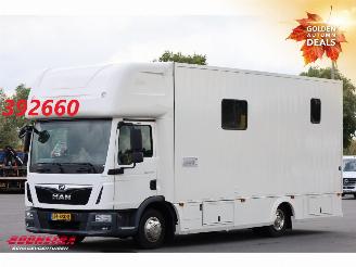 dañado camiones MAN TGL 8.190 Robrise Horsetruck + Camper Camera 61.047 KM! 2019/3