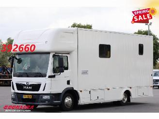dañado camiones MAN TGL 8.190 Robrise Horsetruck + Camper Camera 61.047 KM! 2019/3
