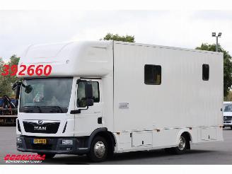 krockskadad bil vrachtwagen MAN TGL 8.190 Robrise Horsetruck + Camper Camera 61.047 KM! 2019/3