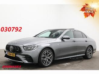 krockskadad bil auto Mercedes E-klasse AMG 53 4MATIC Pano Matrix ACC 360° 16.578 km! 2022/2