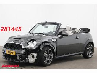 Schadeauto Mini Cooper S Cabrio 1.6 Chili Aut. Orig. NL Leder Navi Clima Cruise SHZ 36.483 km! 2014/10