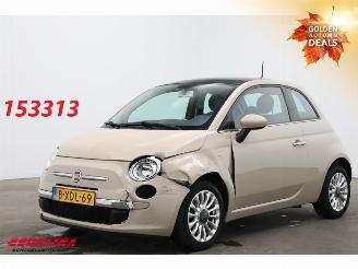 damaged passenger cars Fiat 500 0.9 TwinAir Turbo Lounge Pano Airco 2014/6