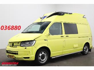 krockskadad bil bedrijf Volkswagen Transporter 2.0 TDI 205 PK DSG RTW Ambulance LED Leder Cruise PDC 2019/10