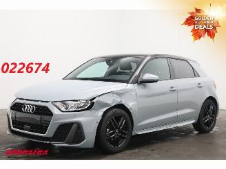 krockskadad bil auto Audi A1 Sportback 25 TFSI S-Line LED Airco Cruise SHZ 17.301 km! 2023/11