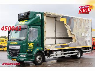 krockskadad bil vrachtwagen DAF LF 210 FA LBW Carrier Transicold 2xCompartments 313.910 km! 2016/2