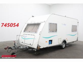 krockskadad bil caravan Knaus  460 Beauty Luifel Fietsendrager Ringverwarming Rondzit Dwarsbed 2000/3