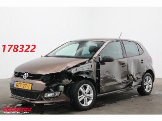 krockskadad bil auto Volkswagen Polo 1.2 TSI Comfortline Navi Airco Cruise SHZ LMV 2013/2