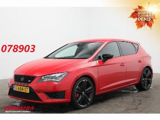 krockskadad bil auto Seat Leon 2.0 TSI Cupra 280 DSG LED Navi Clima Cruise Camera SHZ PDC 2015/12