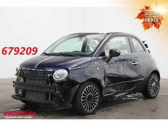 damaged passenger cars Fiat 500C 0.9 TwinAir Turbo Riva Leder Beats Navi Clima PDC 47.497 km! 2016/11