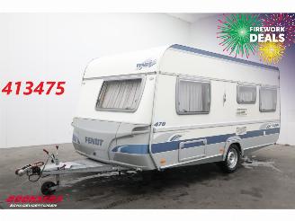 skadebil caravan Fendt  Saphir 470 Rondzit Frans Bed Ringverwarming 2006/10