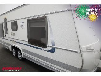 Fendt  Platin 590 Caravan Tandemasser Dwarsbed Rondzit Dakairco picture 7