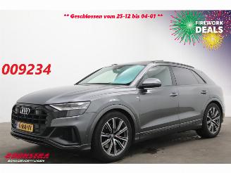 krockskadad bil auto Audi Q8 55 TFSI Quattro S-Line Pano LED ACC HUD Memory 360° Lucht 2019/10