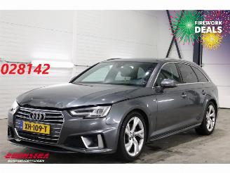 krockskadad bil auto Audi A4 Avant 40 TFSI Sport S-Line LED Navi Clima Cruise SHZ PDC 2019/1