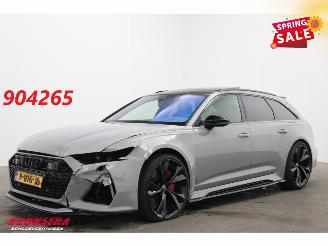 skadebil auto Audi Rs6 Avant 4.0 TFSI Quattro Urban Ceramic 305 km/h Pano ACC Memory Eventuri Intake 2021/1