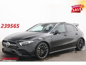 krockskadad bil auto Mercedes A-klasse 35 AMG 4MATIC Aero LED ACC HUD Burmester Memory SHZ Camera 2020/9