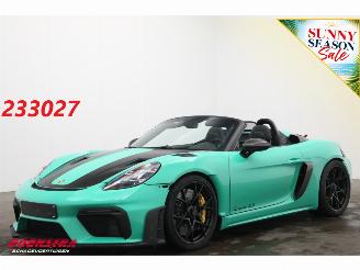 krockskadad bil auto Porsche 718 Spyder RS Weissach PCCB Chrono Lift PTS 227 Lightergreen 2024/3