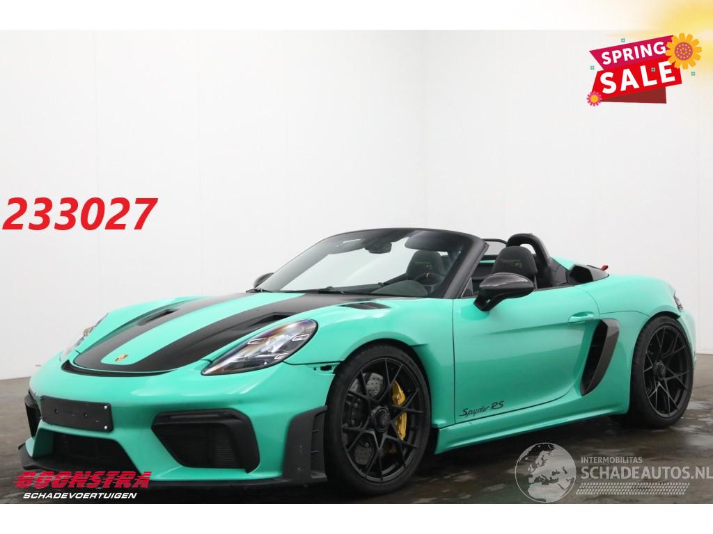 Porsche 718 Spyder RS Weissach PCCB Sport Chrono Lift Camera 1.610 km!!