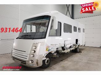 krockskadad bil camper Niesmann+Bischoff  Flair 800 ILW 70C20 Aut. Lucht Leder Dakairco Solar TV Hefbed 2014/7