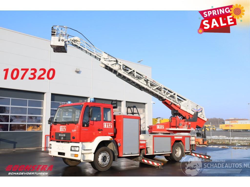 MAN LE 280 Magirus Hubarbeitsbühne Feuerwehr 25m Rettungskorb Euro 3