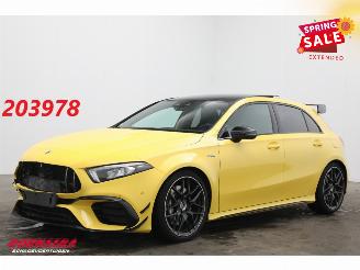 krockskadad bil auto Mercedes A-klasse AMG 45 4MATIC+ Pano LED ACC Burmester 360° SHZ 2020/11