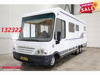 krockskadad bil auto Niesmann+Bischoff Polo Flair 2.8 JTD Solar TV Hefbed Dwarsbed Leder AHK 2004/7